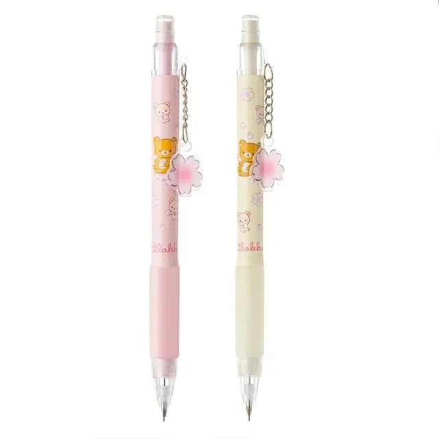 0.5/0.7Mm Mechanical Pencils Cute Bear 2B Automatic Pencils Kawaii Stationery Kids Gifts Writing Tool School Office Press Pens