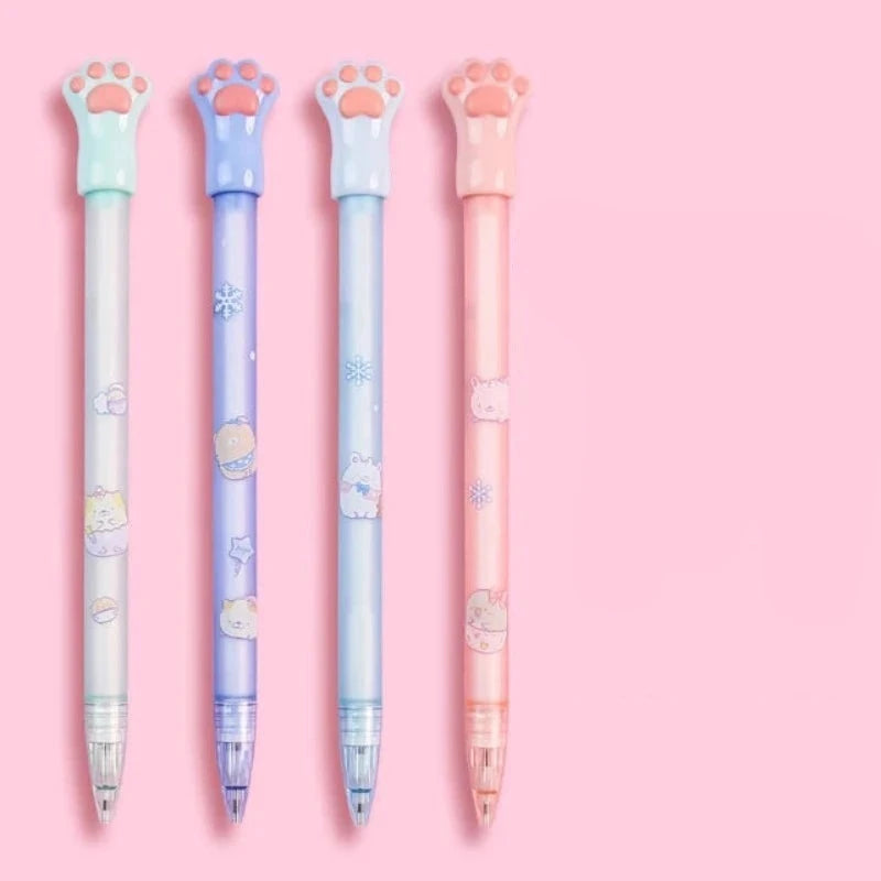 0.5/0.7Mm Mechanical Pencils Cute Bear 2B Automatic Pencils Kawaii Stationery Kids Gifts Writing Tool School Office Press Pens