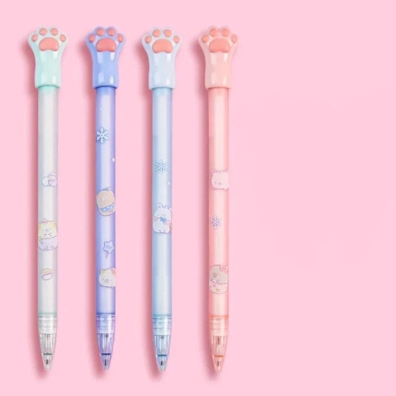 0.5/0.7Mm Mechanical Pencils Cute Bear 2B Automatic Pencils Kawaii Stationery Kids Gifts Writing Tool School Office Press Pens