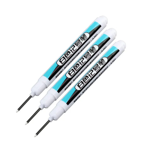 0.7/1.0/2.5MM White Permanent Marker Pens 1/3Pcs Paint Markers for Wood Rock Plastic Leather Glass Stone Metal Art Supplies