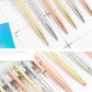 1~5 Pcs Ballpoint Pen 1.0Mm Metallic Signature Business Office Gift Pen Gold Silver Rose Gold Three Color Optional