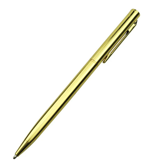 1~5 Pcs Ballpoint Pen 1.0Mm Metallic Signature Business Office Gift Pen Gold Silver Rose Gold Three Color Optional