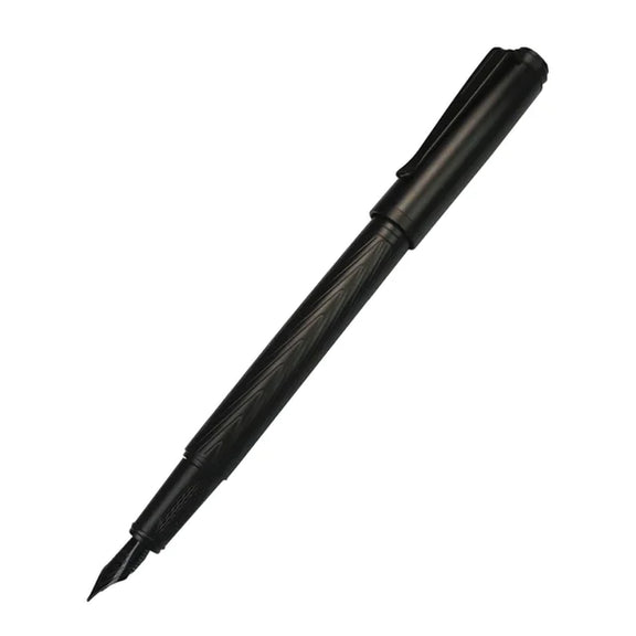 Black Samurai High Quality Fountain Pen Black Forest Excellent Titanium Nib Office School Supplies Writing Smooth Ink Pens