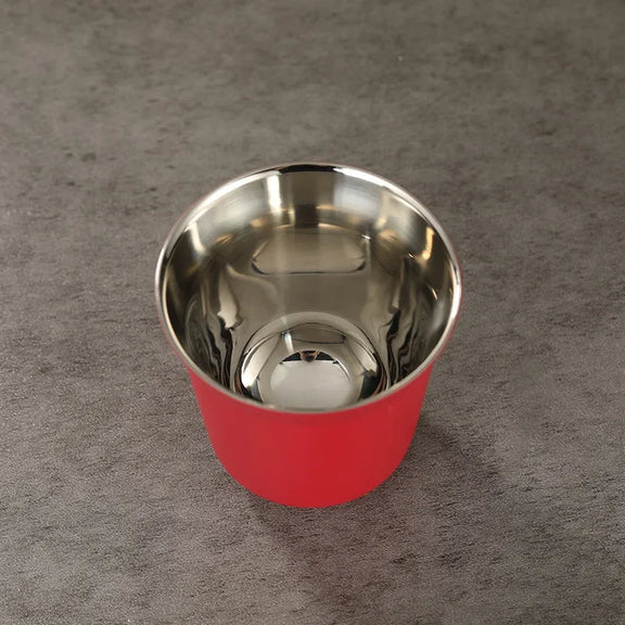 1Pcs 80Ml Mini Coffee Cups High Quality Stainless Steel Double Wall Heat-Insulating Coffee Cups Portable Small Drink Cups