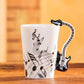 240Ml Creative Music Ceramic Mug Guitar Violin Style Cute Coffee Tea Milk Stave Mugs and Cups with Handle Novelty Gifts