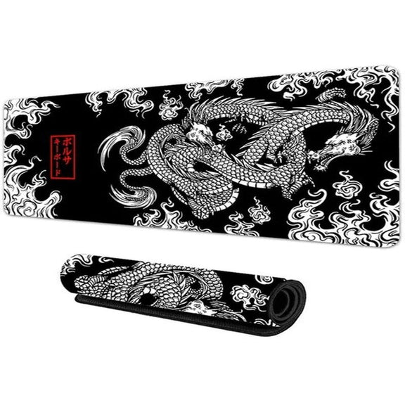 Japanese Dragon Large Gaming Mousepad XXL Keyboard Gamer Mouse Pad on the Table Speed Desk Mat Anime 900X400 700X300 Mouse Mats