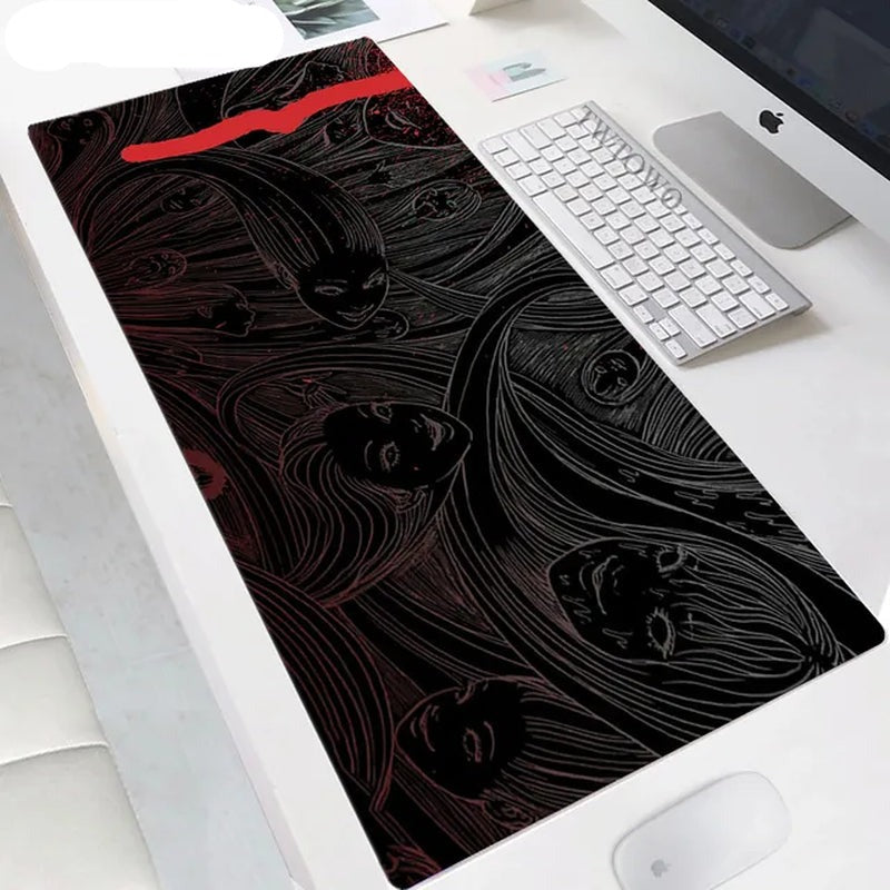 Mousepad New HD Custom Computer Mousepads Mouse Mat Desk Mats Junji Ito Soft Office Natural Rubber Anti-Slip Mouse Mat Mice Pad