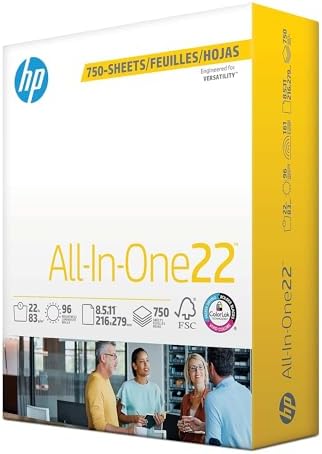 HP All-In-One Paper, 750 Sheets, 96 Bright"