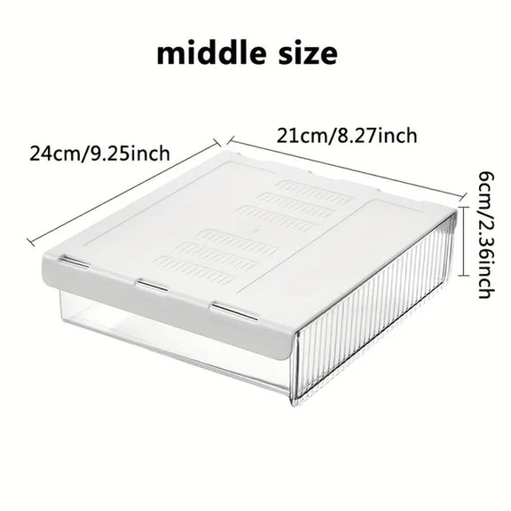 1 Self-Adhesive Hidden Space Drawer Organizer for Office, Classroom, Cabinet, Wardrobe, and Storage