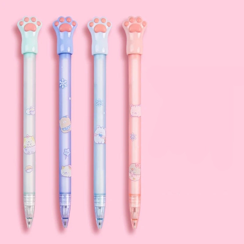 0.5/0.7Mm Mechanical Pencils Cute Bear 2B Automatic Pencils Kawaii Stationery Kids Gifts Writing Tool School Office Press Pens