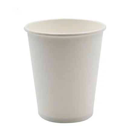 50/100pcs/Pack 250ml Pure White Paper Cups