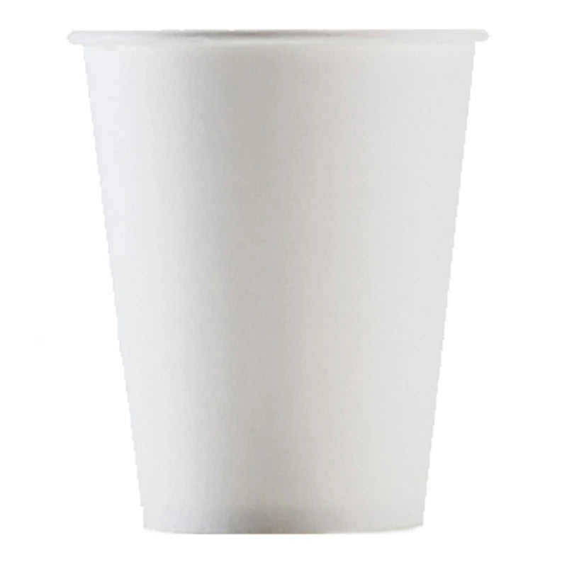 50/100pcs/Pack 250ml Pure White Paper Cups