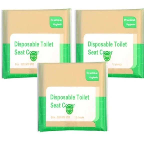 50/30/10PCS Disposable Toilet Seat Cover Portable Travel Camping Hotel Bathroom Degradable Waterproof Toilet Mat Accessories