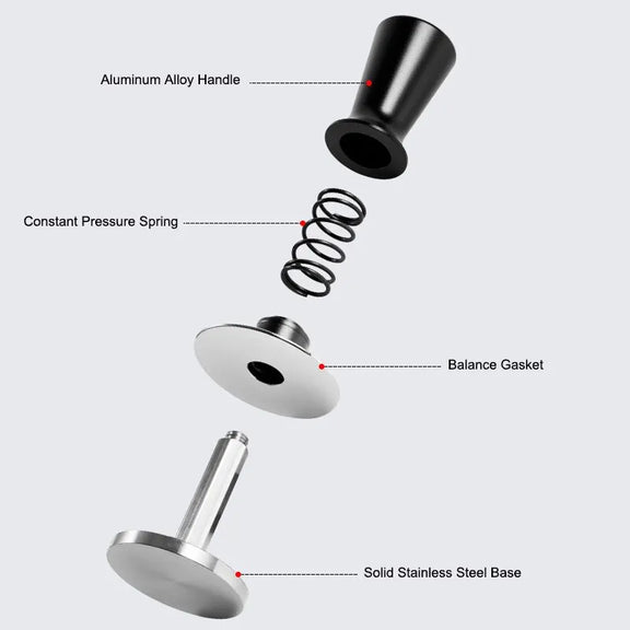 51Mm 53Mm 58Mm Espresso Tamper Barista Coffee Tamper with Calibrated Spring Loaded Stainless Steel Tampers