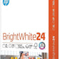 HP BrightWhite Paper, 24 lb, 100 Bright, 500 Sheets