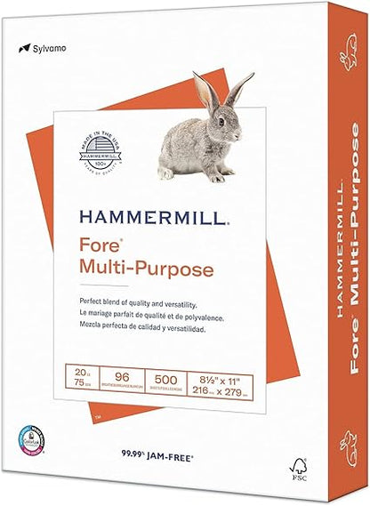 Hammermill Multipurpose Copy Paper - 20 lb, 96 Bright