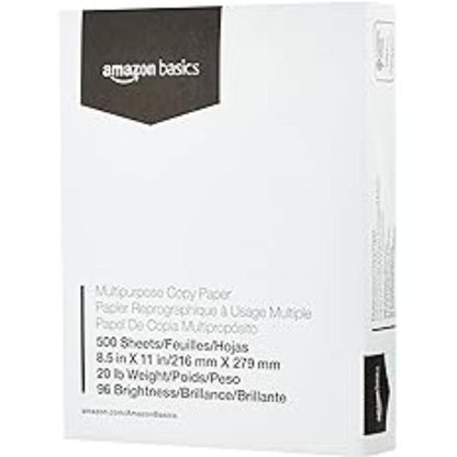 Amazon Basics Copy Paper, 500 Sheets, 96 Bright