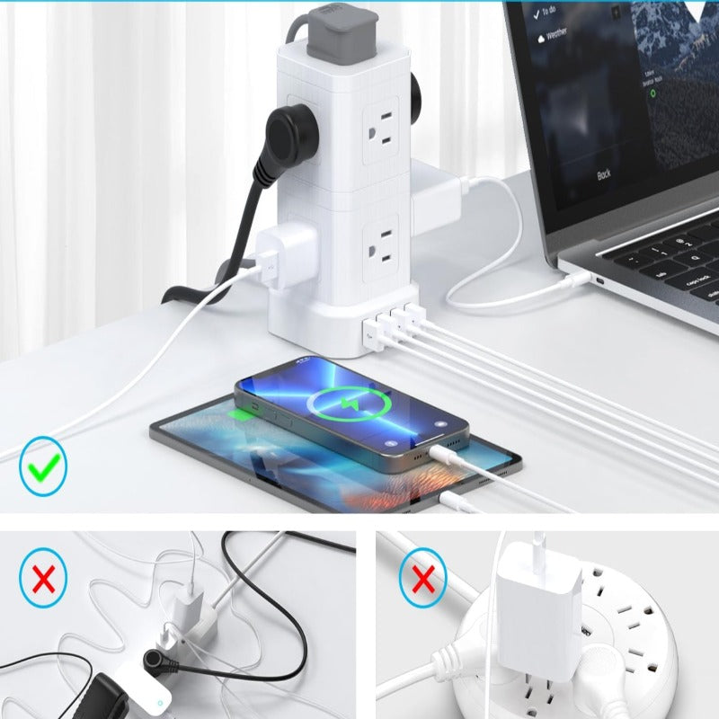 Compact Desk Charging Station