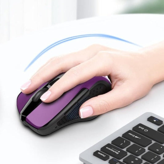 Wireless Mouse, 2.4G Ergonomic Optical Mouse, Computer Mouse for Laptop, PC, Computer, Chromebook, Notebook, 6 Buttons, 24 Months Battery Life, 2600 DPI, 5 Adjustment Levels