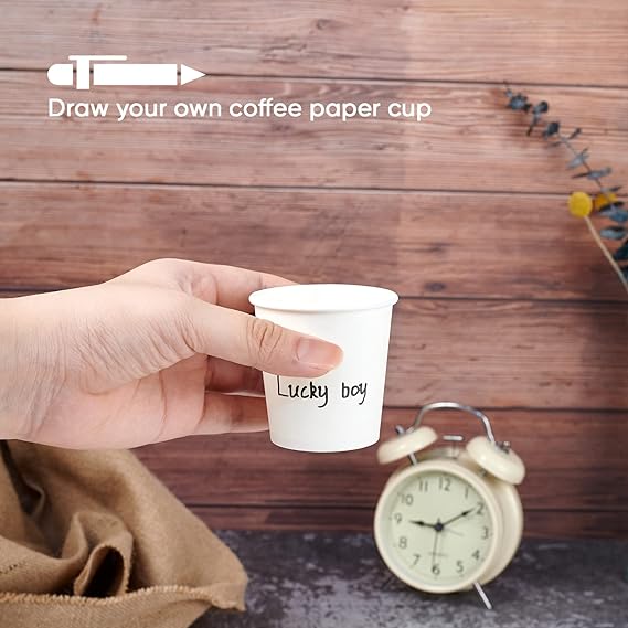 LITOPAK 500 Pack 4 oz Paper Cups, Disposable