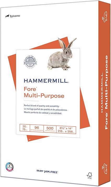 Hammermill Multipurpose Copy Paper - 20 lb, 96 Bright