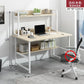 Stylish Desktop Desk with Built-In Bookshelf