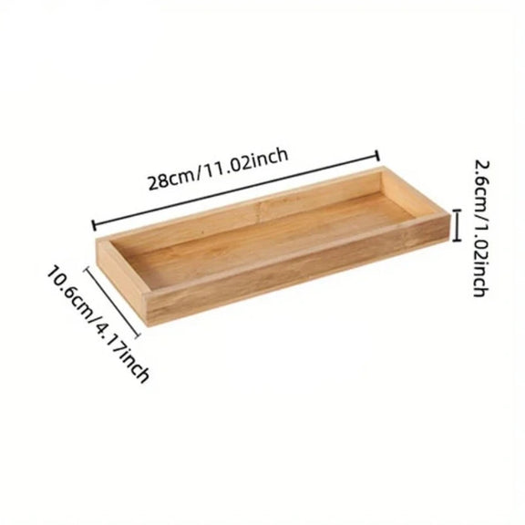 Bamboo Wooden Rectangular Tea Tray Solid Wood Tray Tea Cup Trays Stand Tray Wooden Hotel Dinner Plate Storage Tray Tableware