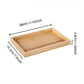 Bamboo Wooden Rectangular Tea Tray Solid Wood Tray Tea Cup Trays Stand Tray Wooden Hotel Dinner Plate Storage Tray Tableware