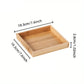 Bamboo Wooden Rectangular Tea Tray Solid Wood Tray Tea Cup Trays Stand Tray Wooden Hotel Dinner Plate Storage Tray Tableware