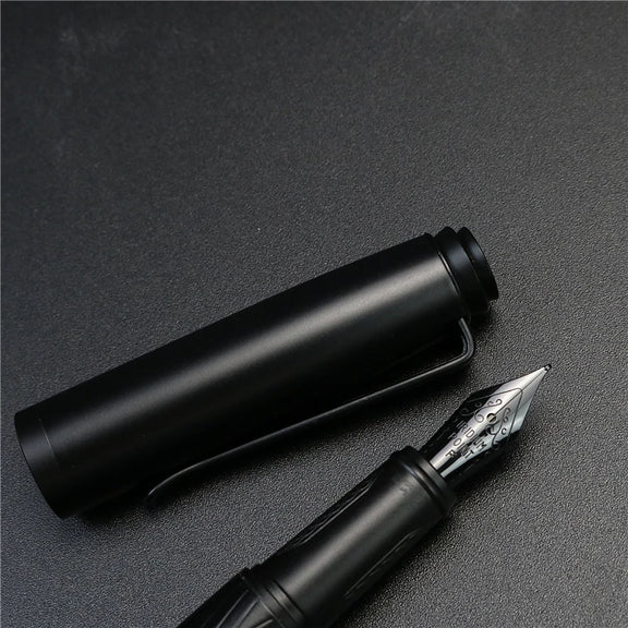 Black Samurai High Quality Fountain Pen Black Forest Excellent Titanium Nib Office School Supplies Writing Smooth Ink Pens