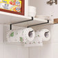 Creative Perforation-Free Hanging Storage Rack Kitchen Paper Towel Rack Cabinet Paper Rack Plastic Wrap Spread Layout Rack