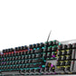 GK410 104 Keys Metal Panel Mechanical Keyboard RGB Light Green Black Tea Axis Esports Full Non-Impact Game Computer Keyboard