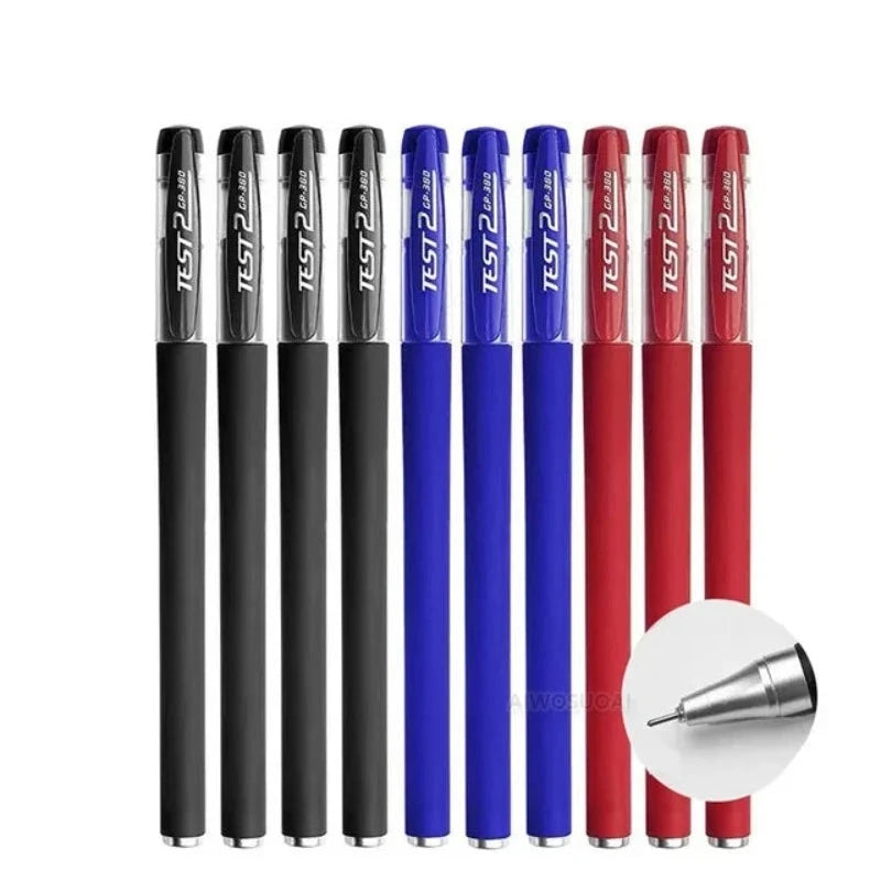 Gel Pens Set 0.5Mm Black Blue Red Refill Gel Pen Bullet Tip School & Office Supplies Stationery Kawaii Accessories Stationery