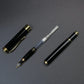 Golden Text Custom Engraved Fountain Pen Office School Commemorate Gift Full Metal Pen Student Writing Roller Pen Stationery