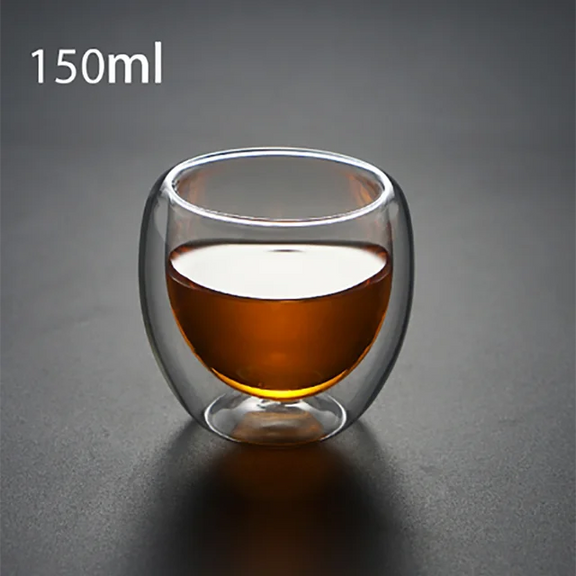 Heat Resistant Double Wall Glass Cup High Borosilicate Glass Mug Beer Juice Coffee Water Cups Transparent Cup Drinkware Gift