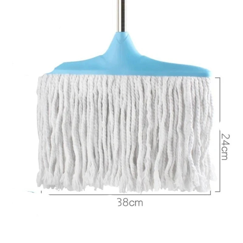 House Cleaning Tools Cotton Thread Mop Stainless Steel Handle Manually Dehydration Mops Circular Household Cleaning Mop Floor