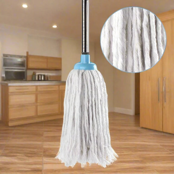 House Cleaning Tools Cotton Thread Mop Stainless Steel Handle Manually Dehydration Mops Circular Household Cleaning Mop Floor