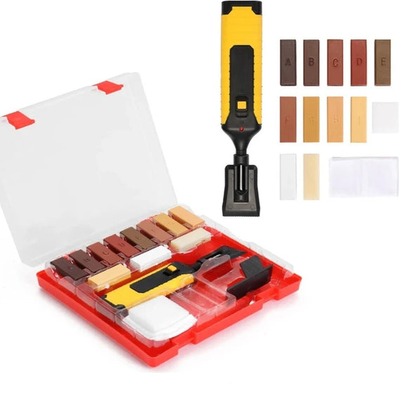 Laminate Tile Floor Repair Kit Laminate Repairing Kit Wax System Worktop Sturdy Casing Chips Scratches Mending Floor Repair Suit