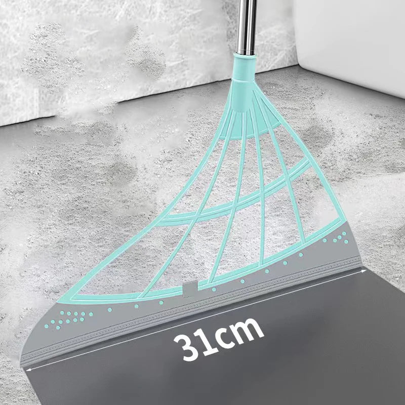 Magic Wiper Broom Silicone Scraper Broom Cleaning Bathroom Glass Squeegee Onepiece Wipe Mop Household Small Broom Splicing Broom