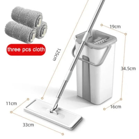 Mop Magic Floor Squeeze Squeeze Mop with Bucket Flat Bucket Rotating Mop for Wash Floor House Home Cleaning Cleaner Easy 2020New