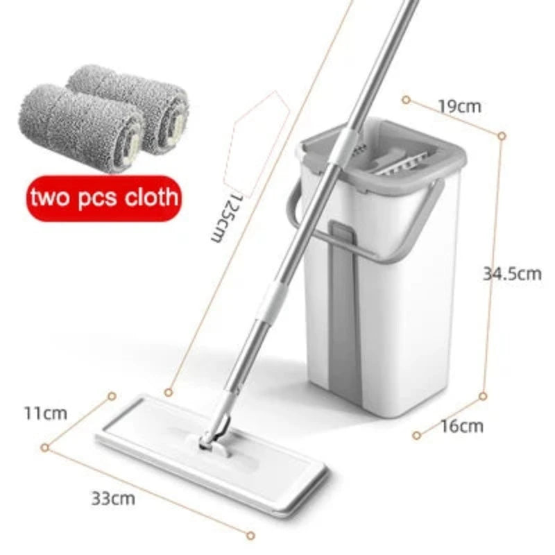 Mop Magic Floor Squeeze Squeeze Mop with Bucket Flat Bucket Rotating Mop for Wash Floor House Home Cleaning Cleaner Easy 2020New