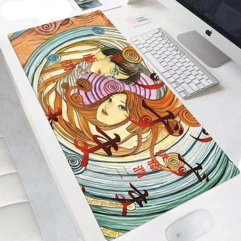 Mousepad New HD Custom Computer Mousepads Mouse Mat Desk Mats Junji Ito Soft Office Natural Rubber Anti-Slip Mouse Mat Mice Pad