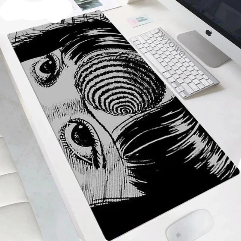 Mousepad New HD Custom Computer Mousepads Mouse Mat Desk Mats Junji Ito Soft Office Natural Rubber Anti-Slip Mouse Mat Mice Pad