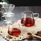 400/600ML Coffee Pot Glass Coffee Teapot Reusable Coffee Server Juice Coffee Kettle Coffee Carafe without Filter Cup