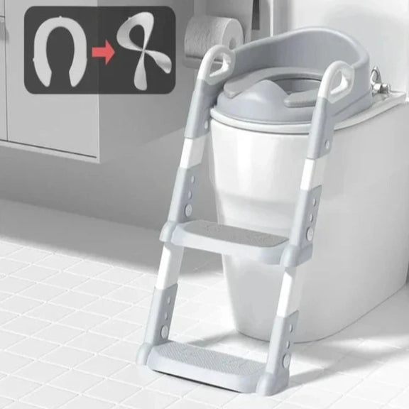 New Stepped Children'S Toilet Foldable Foot Stool Multi-Functional Toilet Boy Girl Baby Toilet Training Potty Ladder for Kids