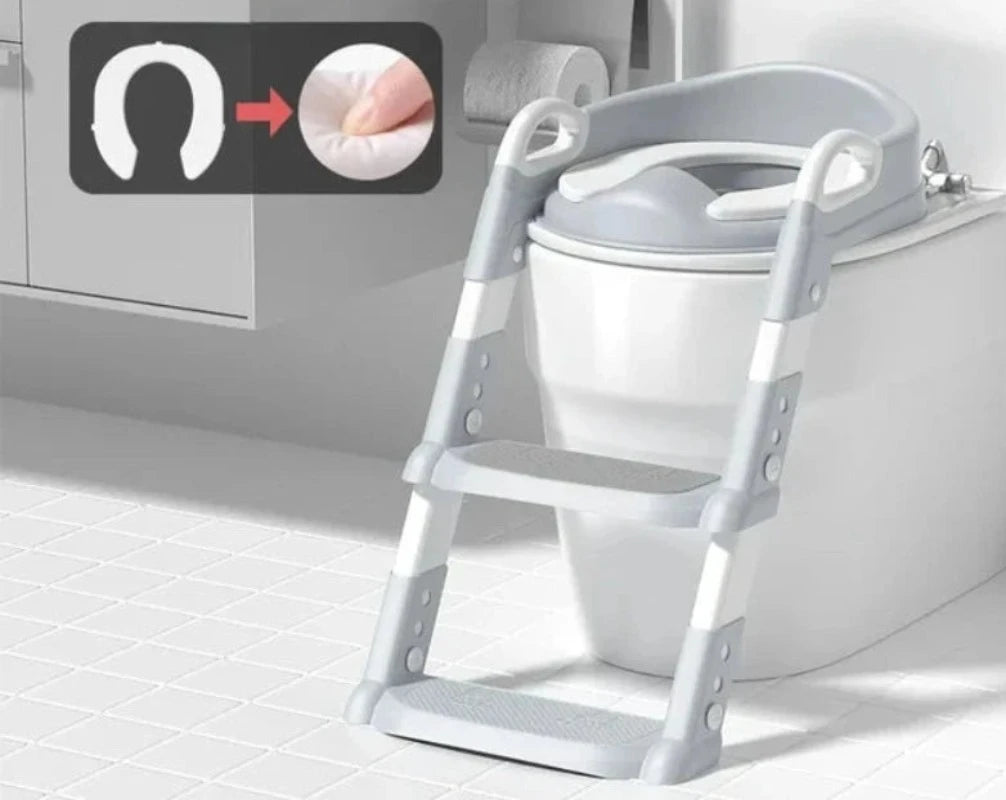 New Stepped Children'S Toilet Foldable Foot Stool Multi-Functional Toilet Boy Girl Baby Toilet Training Potty Ladder for Kids