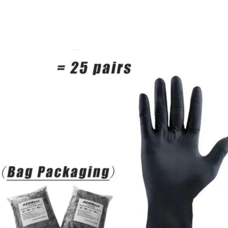 Pink Nitrile Disposable Gloves 50 100 XS Small Woman Girl Kids Household Cleaning Salon Vinyl Glove Black Latex Powder Free XL