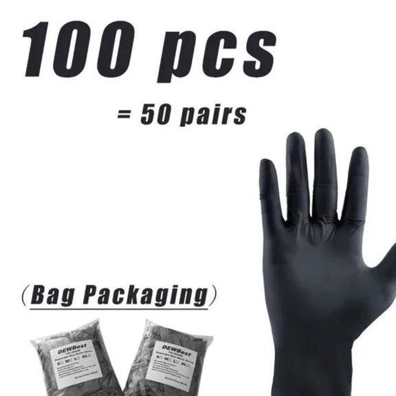 Pink Nitrile Disposable Gloves 50 100 XS Small Woman Girl Kids Household Cleaning Salon Vinyl Glove Black Latex Powder Free XL