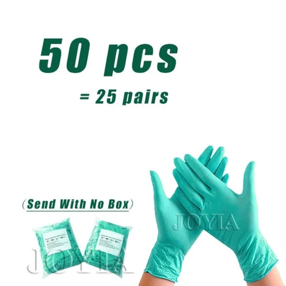 Pink Nitrile Disposable Gloves 50 100 XS Small Woman Girl Kids Household Cleaning Salon Vinyl Glove Black Latex Powder Free XL