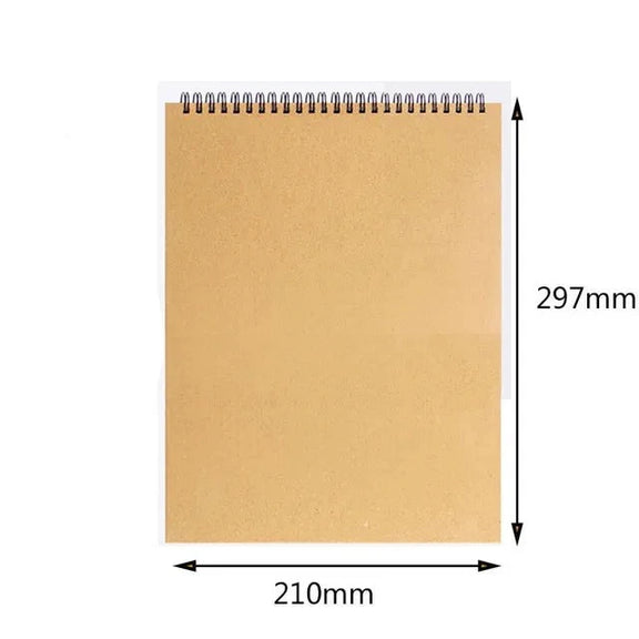 Professional Sketchbook Thick Paper Spiral Notebook Art School Supplies Pencil Drawing Notepad Stationery Cute Gel Pens Pencil